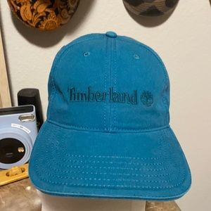 Turquoise and suede timberland hat